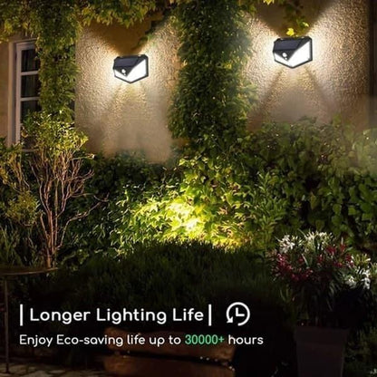 Automatic Solar Lights (100 LED) Wireless Security Motion Sensor Night Light for Home and Garden ,Outdoors