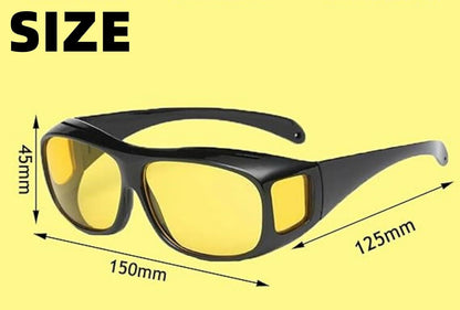 Dervin Yellow Driving Easy Day and Night Men's and Women's Sunglasses (Yellow) (pack of 2)