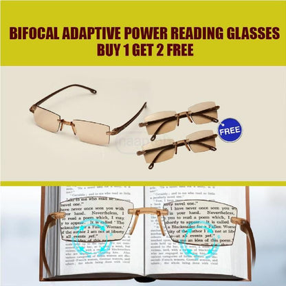Bifocal Adaptive Power Reading Glasses - Buy 1 Get 2 FREE