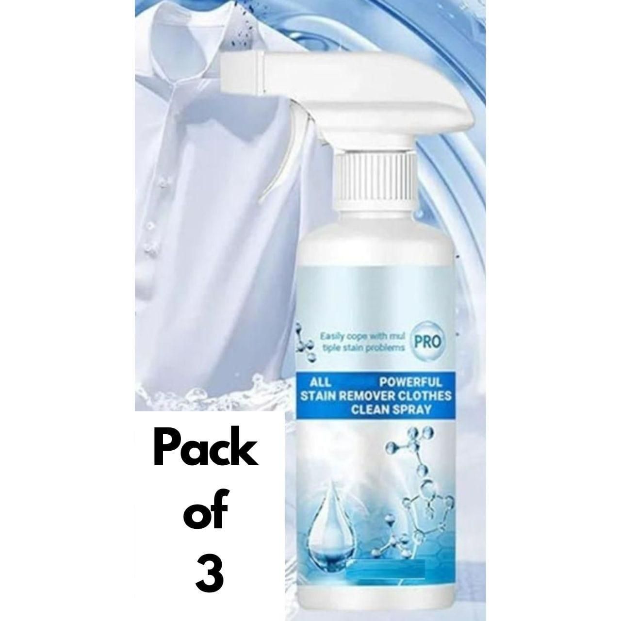Clean Spray Stain Remover 100 ml each Pack of 3