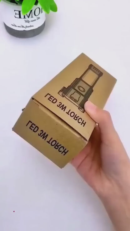 Portable LED Flashlight Multifunctional Work Light Power Bank Emergencies Safety